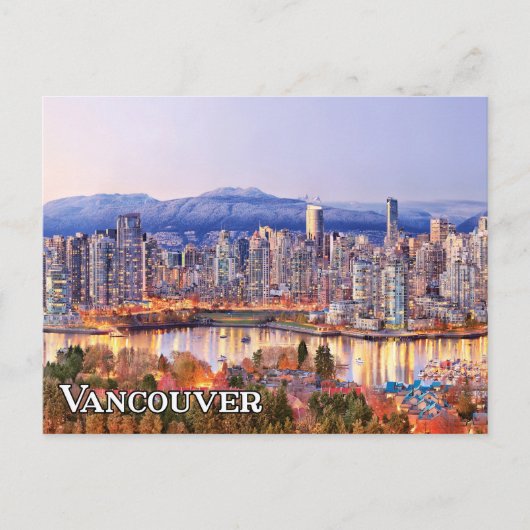 Vancouver Skyline, Brits-Columbia, Canada Briefkaart (Voorkant)