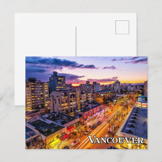 Vancouver Skyline, Brits-Columbia, Canada Briefkaart (Voorkant / Achterkant)