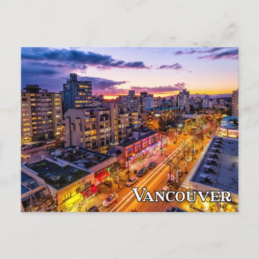 Vancouver Skyline, Brits-Columbia, Canada Briefkaart (Voorkant)