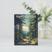  Vancouver Skyline Canada Reizen Briefkaart (Staand voorkant)