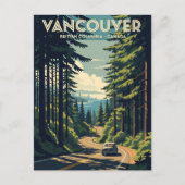  Vancouver Skyline Canada Reizen Briefkaart (Voorkant)