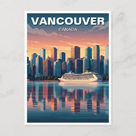 Vancouver Skyline Canada Reizen Briefkaart