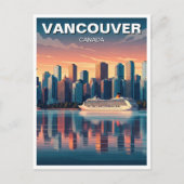 Vancouver Skyline Canada Reizen Briefkaart (Voorkant)