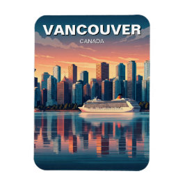 Vancouver Skyline Canada Reizen Magneet