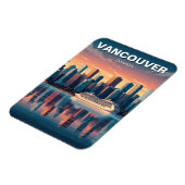 Vancouver Skyline Canada Reizen Magneet (Linkerzijde)