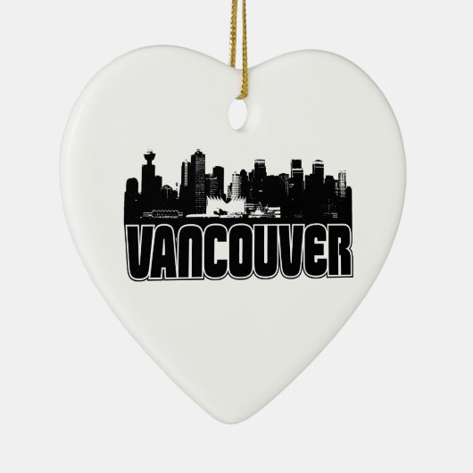 Vancouver Skyline Keramisch Ornament (Rechts)
