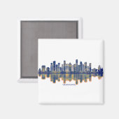 Vancouver Skyline Magneet (Voorkant / Achterkant)
