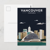 Vancouver Skyline Night Elegance Briefkaart (Voorkant / Achterkant)