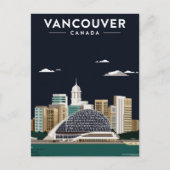 Vancouver Skyline Night Elegance Briefkaart (Voorkant)