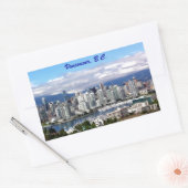 Vancouver Skyline Rechthoekige Sticker (Envelop)