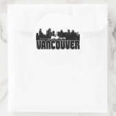 Vancouver Skyline Ronde Sticker (Tas)