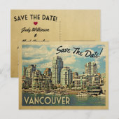 Vancouver slaat de datum van Canada op Aankondigingskaart (Voorkant / Achterkant)