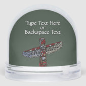 Vancouver Snow Globe Custom Vancouver Snowglobe Sneeuwbol (Achterkant)