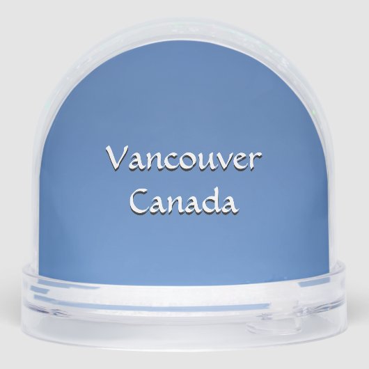 Vancouver Snow Globe Custom Vancouver Snowglobe Sneeuwbol (Achterkant)
