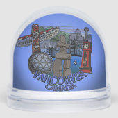 Vancouver Snow Globe Custom Vancouver Snowglobes Sneeuwbol (Voorkant)