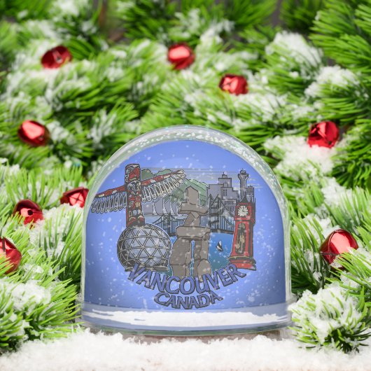 Vancouver Snow Globe Custom Vancouver Snowglobes Sneeuwbol (Kerstmis)