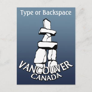 Vancouver Souvenir Briefkaarten Custom Inukshuk Ka