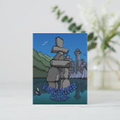 Vancouver Souvenir Briefkaarten Inukshuk Landmark  (Staand voorkant)