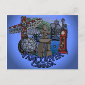 Vancouver Souvenir Briefkaarten Inukshuk Landmark  (Voorkant)