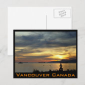 Vancouver Souvenir Briefkaarten Inukshuk Landmark (Voorkant / Achterkant)
