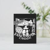 Vancouver Souvenir Briefkaarten Totem Pole Landmar (Staand voorkant)