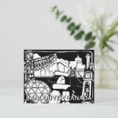 Vancouver Souvenir Briefkaarten Totem Pole Landmar (Staand voorkant)