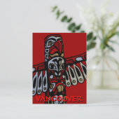 Vancouver Souvenir Briefkaarten Totem Pole Landmar (Staand voorkant)