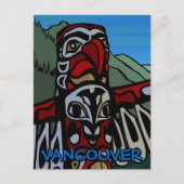 Vancouver Souvenir Briefkaarten Totem Pole Landmar (Voorkant)