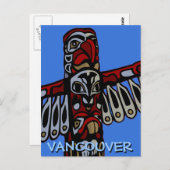 Vancouver Souvenir Briefkaarten Totem Pole Landmar (Voorkant / Achterkant)