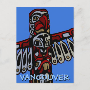 Vancouver Souvenir Briefkaarten Totem Pole Landmar