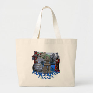 Vancouver Souvenir Canvas tas Landmark Art Bags