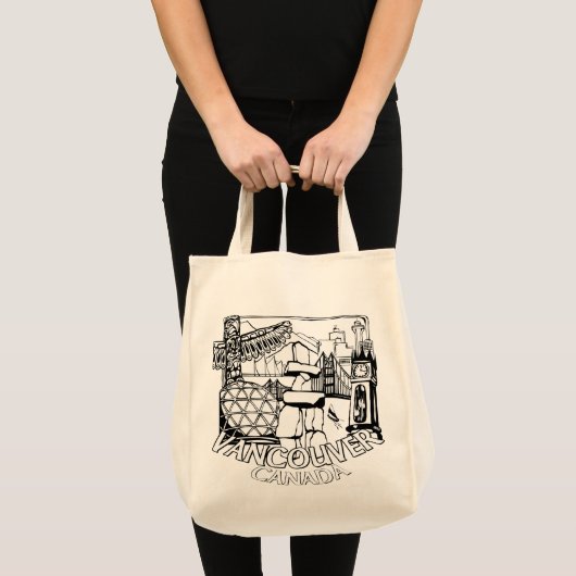 Vancouver Souvenir Canvas tas Landmark Art Bags (Voorkant (product))