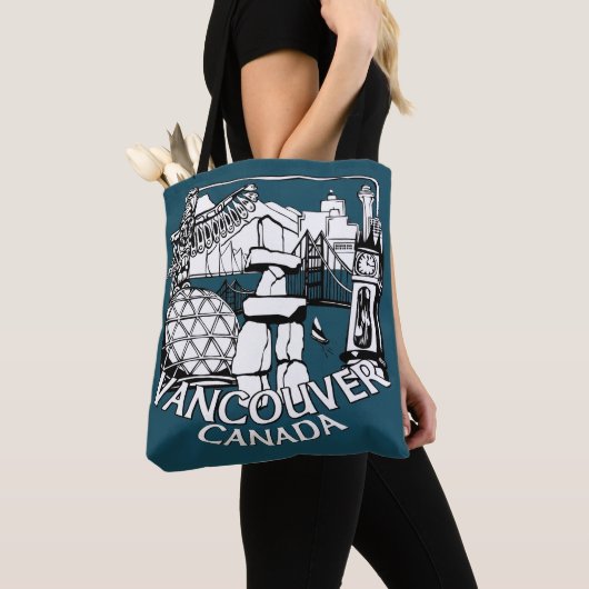 Vancouver Souvenir Canvas tas Landmark Art Bags (Dichtbij)