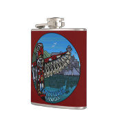 Vancouver Souvenir Flask 2 Worlds Landmark Gifts Heupfles (Links)