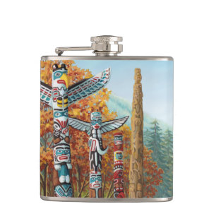 Vancouver Souvenir Flask 2 Worlds Landmark Gifts Heupfles