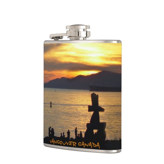 Vancouver Souvenir Flask Custom Vancouver BC Flask Heupfles (Links)