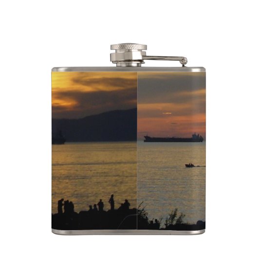Vancouver Souvenir Flask Custom Vancouver BC Flask Heupfles (Achterkant)