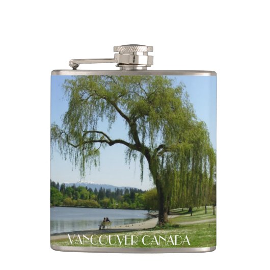 Vancouver Souvenir Flask Custom Vancouver BC Flask Heupfles (Voorkant)