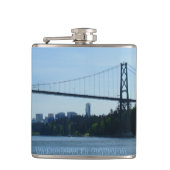 Vancouver Souvenir Flask Custom Vancouver BC Flask Heupfles (Voorkant)