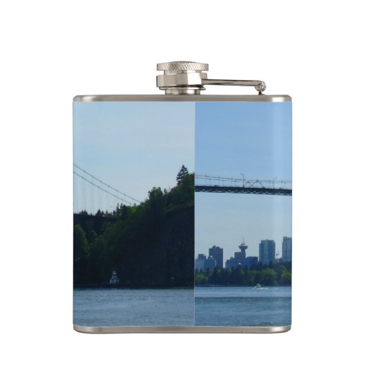 Vancouver Souvenir Flask Custom Vancouver BC Flask Heupfles (Achterkant)