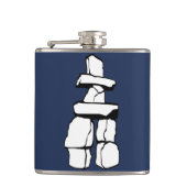Vancouver Souvenir Flask Vancouver Inukshuk Gifts Heupfles (Voorkant)
