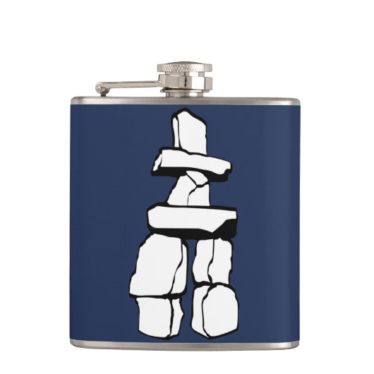 Vancouver Souvenir Flask Vancouver Inukshuk Gifts Heupfles (Voorkant)
