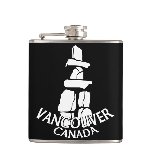 Vancouver Souvenir Flask Vancouver Landmark Gifts Heupfles (Voorkant)