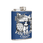 Vancouver Souvenir Flask Vancouver Landmark Gifts Heupfles (Rechts)