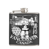 Vancouver Souvenir Flask Vancouver Landmark Gifts Heupfles (Voorkant)