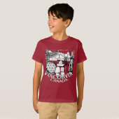 Vancouver Souvenir Kind T-shirt Landmark Art T-shi (Voorkant volledig)