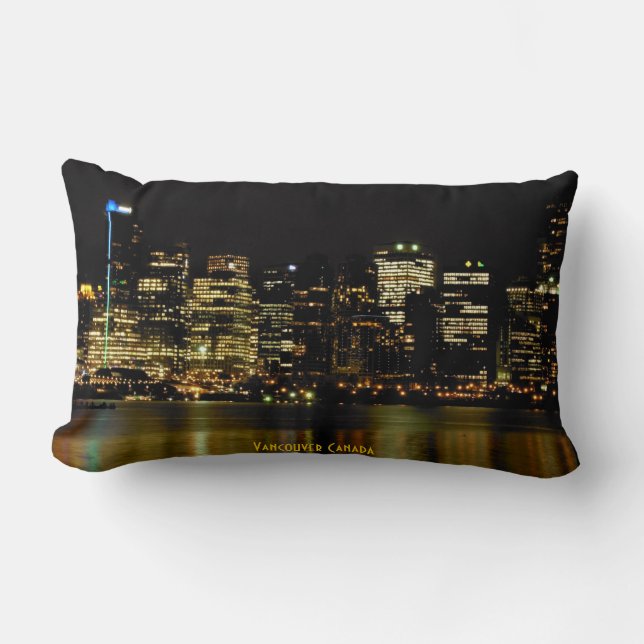 Vancouver Souvenir Kussen Vancouver Skyline Gift (Voorkant)