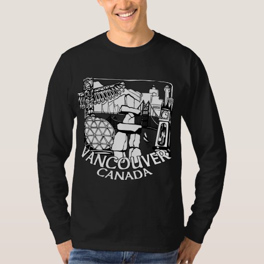 Vancouver Souvenir Long Sleeve Shirt Canada T-shir (Voorkant)