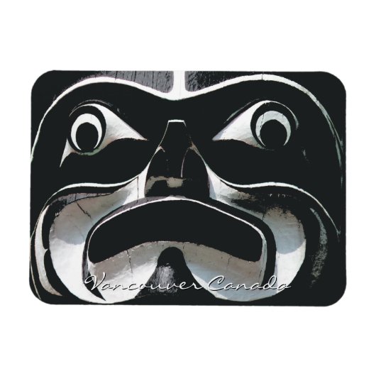 Vancouver Souvenir Magnet Totem Pole Landmark Gift Magneet (Horizontaal)