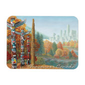 Vancouver Souvenir Magnet Totem Pole Landmark Gift Magneet (Horizontaal)